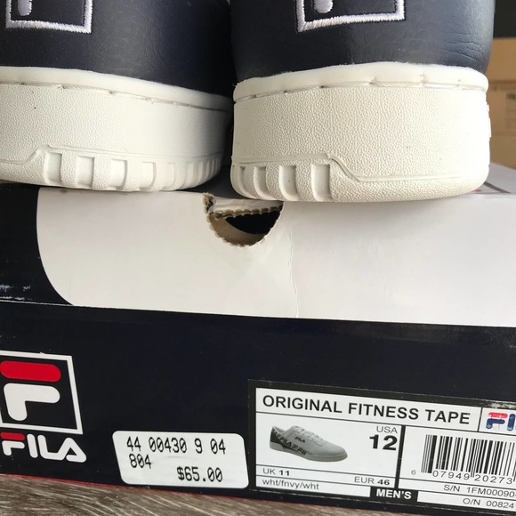 FILA Original Fitness Tape Leather sneaker NIB Sz 8 - Picture 3 of 3